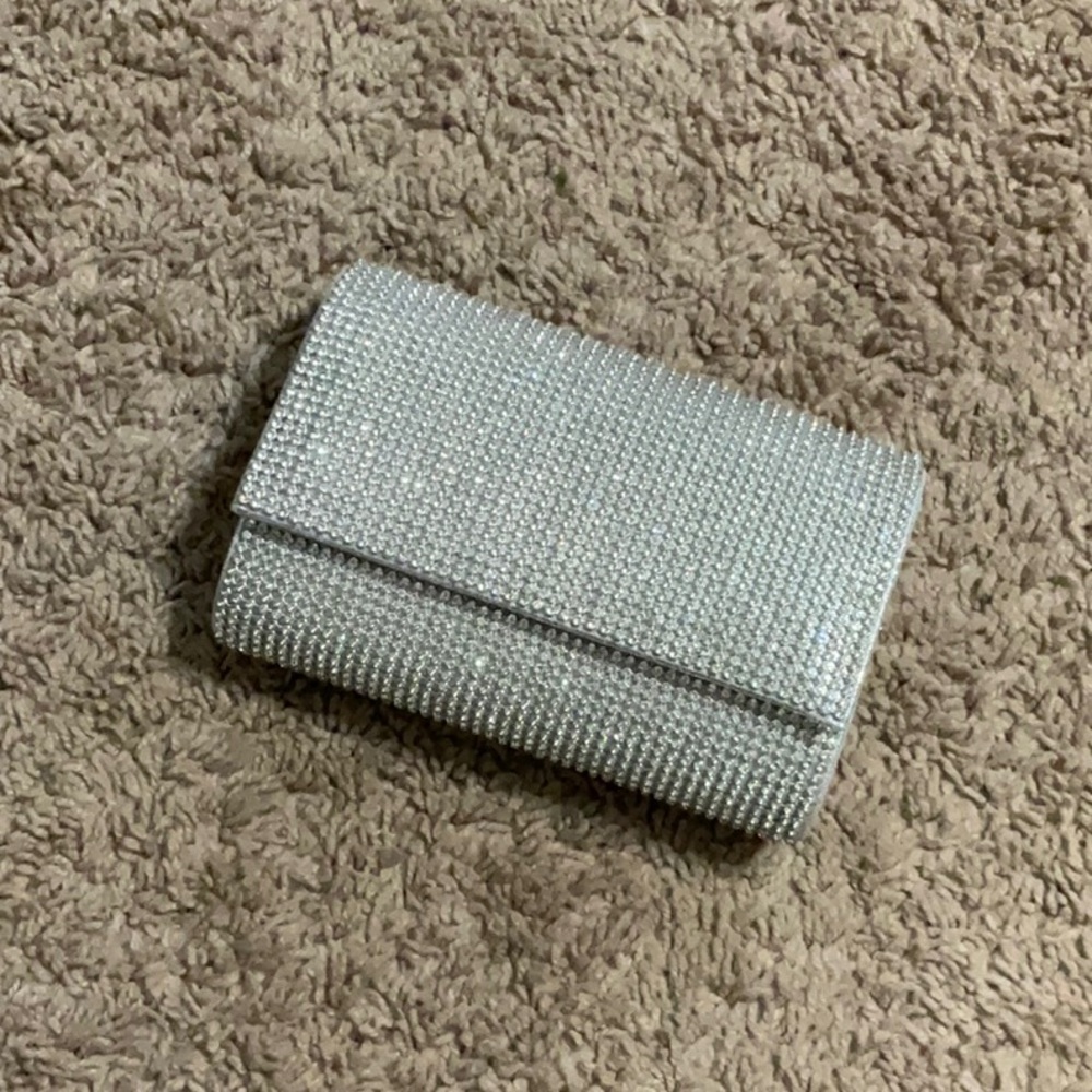 Elegant Silver Clutch Bag